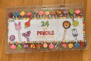 Pencils end erasers x 24