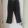 River Island Black Crop Trousers Image 2