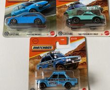 Porsche Macan/ 911 Rally, Datsun 510 - Matchbox Cars