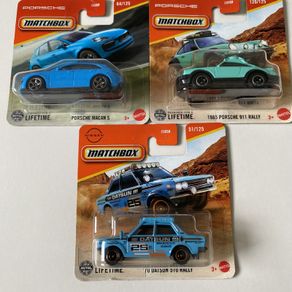 Porsche Macan/ 911 Rally, Datsun 510 - Matchbox Cars