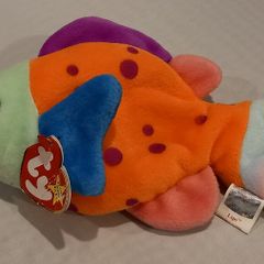 Vintage TY Beanie Babies - Lips, the fish