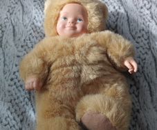vintage 90s bear doll