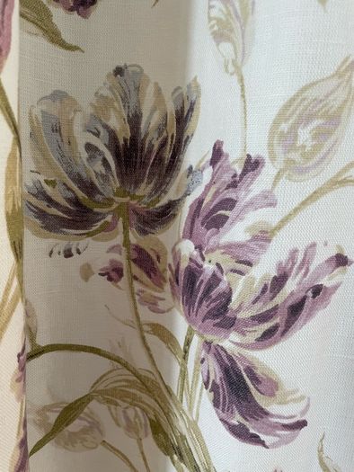 Stunning Large Laura Ashley Linen Curtains 128 inch wide x 93 inch drop