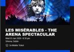 2 x tickets Les Miserables