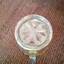 Art Deco Davidson Jacobean Pressed Glass Large 1.5 Pint Jug / Pitcher with Gold Decorative Rim Handle & Base Image 9