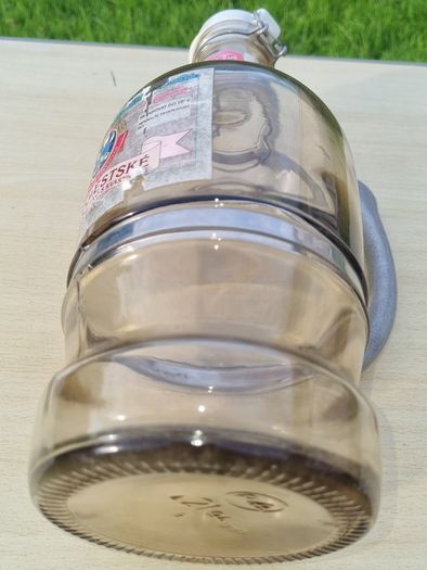 A collectible Czech beer bottle