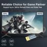 BLACKSYNCZE Displayport Cable 2M/6.6FT, DP to DP 1.2 Cable [4K@60Hz, 2K@165Hz, 2K@144Hz] Nylon Braided Display Port Cord Supports FreeSync and 3D, Compatible for Laptop, Gaming Monitor, Graphics Card Image 6