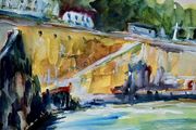 coliemore harbour dalky watercolour