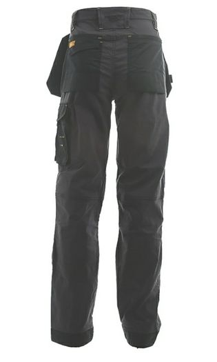 Dewalt Memphis Work Trousers Grey/black 32" W 33" L