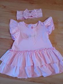 Little A Dress/Smock Top & Headband Age 36 months
