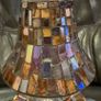 Yanky Candle Accents Large Jar Topper Glass Shade and Matching Plate Image 4