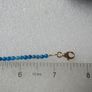 925 Sterling Silver Beaded bracelet with blue and orange stones Image 9