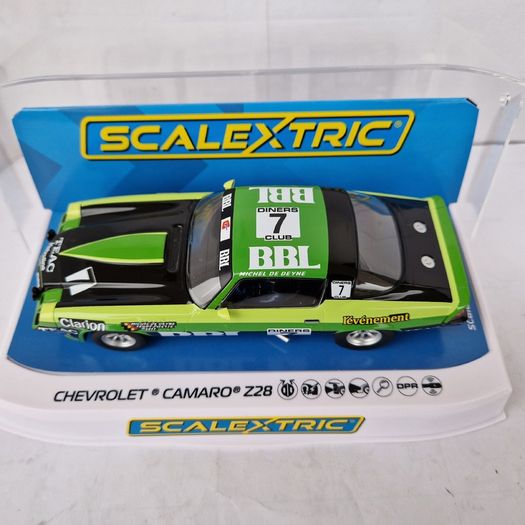 Scalextric Chevrolet Camaro Z28  Slot Car ( gt supercar touring 24hr muscle )