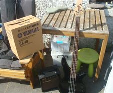 Yamaha Bass Guitar and Amp