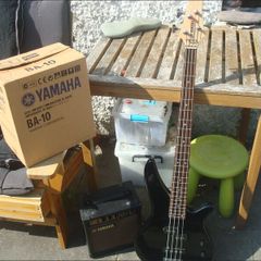 Yamaha Bass Guitar and Amp
