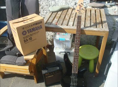 Yamaha Bass Guitar and Amp