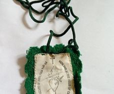 Vintage immaculate  Heart of jesus scapular