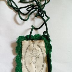 Vintage immaculate  Heart of jesus scapular