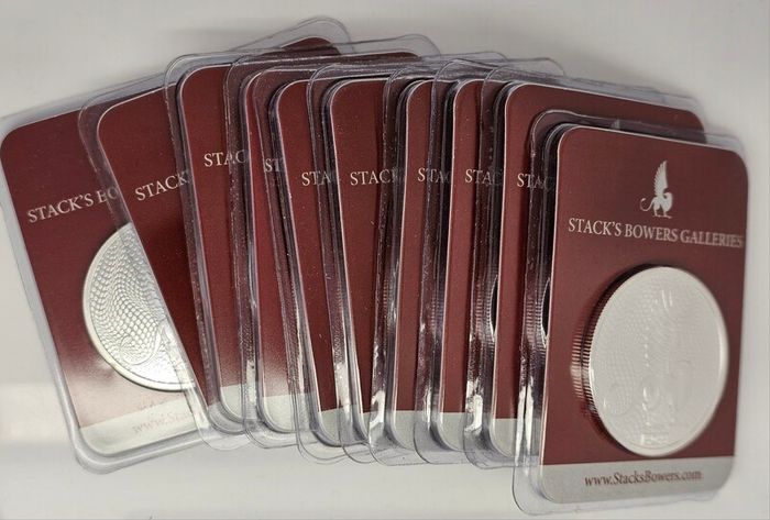 Stacks Bowers Galleries 1oz .999 Fine Silver Sealed in Original Holder