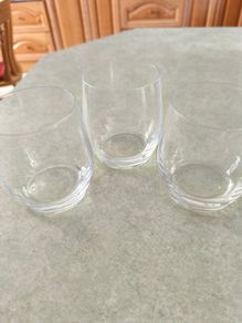 2 Set 3 glasses No. one 3 Rosenthal Clear Whisky Glasses Tumblers Lowball Water Glasses Home Bar All stampedand scond one set of 3 This is a rare vintage set of seven juice glasses from the 1970s. The glasses are round in shape and made of clear glass. Th
