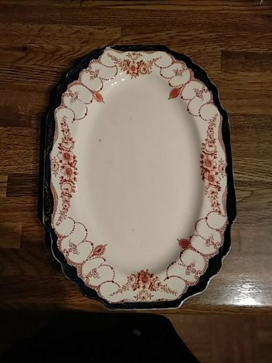 2 Myott Staffordshire platters Rosemary