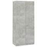 Wardrobe Concrete Grey 90x52x200 cm Chipboard Image 2