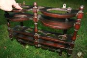 Antique Rustic Wooden Shelf for Spices and Spoons , Pots