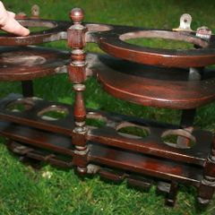 Antique Rustic Wooden Shelf for Spices and Spoons , Pots