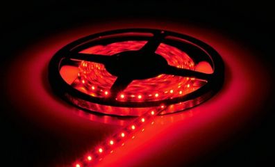 12V 5M 300LEDs 2835 SMD Strip Light Red