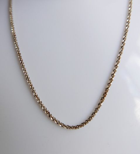 Vintage Italy  925 Sterling Silver 1.9mm Tinsel Chain Necklace Length 20" - 2,9g