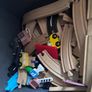 Wooden train electric trains wooden tracks bridges Image 3