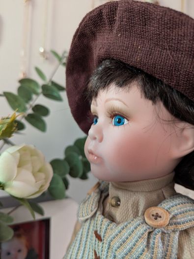 antique porcelain country girl
