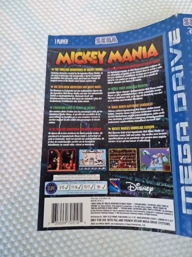Mickey Mania Sega Mega Drive Arcade Retro Games Original