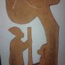 Hand carved wooden plaque Image 5