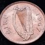 [#304] - Ireland 1967 | Irish 1/2d | Irish Half Penny | KM.10 | UNC Image 2