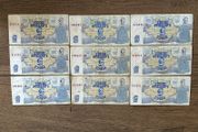 Latvian old notes 5 Rubli 1992s lot