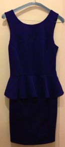 Purple peplum Topshop dress