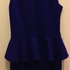 Purple peplum Topshop dress