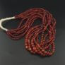Vintage MultiStrands Red Carnelian African Agate Beads From Mali Necklace Image 3