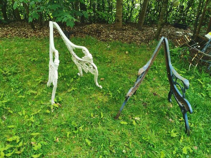 Heavy Cast Iron Garden Bench Ends