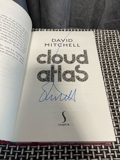 Signed Autograph David Mitchell Cloud Atlas Sprayed Edges 20th Anniversary Edition English Book