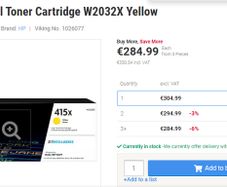 HP 415X Yellow Toner