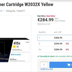 HP 415X Yellow Toner