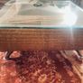 Coffee table with glass top and two matching occasional tables Image 2