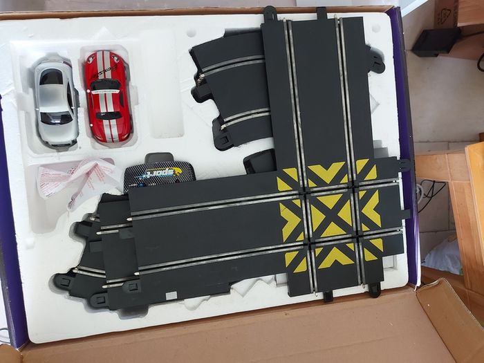 Scalextric Road Rivals X1, Porsch & Audi Cars and Track in as new condition, see pictures