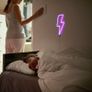 Signs for Bedroom, LED Lightning Neon Sign, Lightning Bolt Wall Decorative Neon Sign, Battery or USB Operated Light Up Neon Sign, Lightning Bolt Neon Lights for Bedroom Image 5