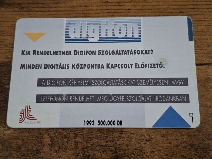 Hungary Phonecard "Digifon", used, 1993, 120 Units - free standard postage
