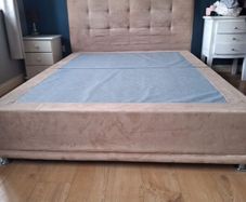 King Size Split Divan Bed Base with 4 drawers and HeadBoard