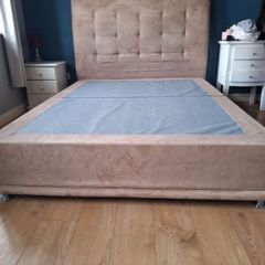 King Size Split Divan Bed Base with 4 drawers and HeadBoard