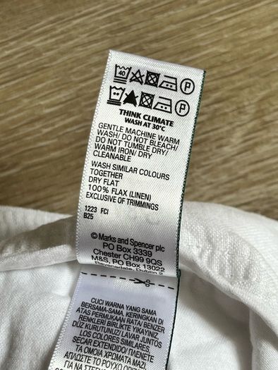 M&S linen trousers uk8